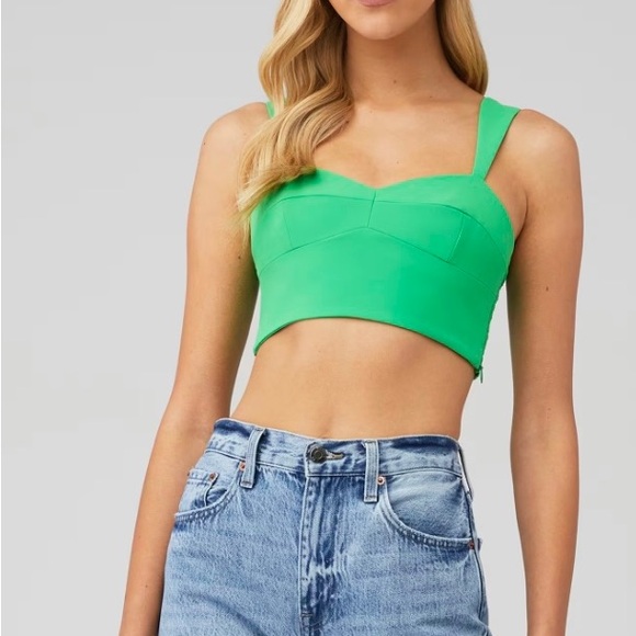Amanda Uprichard Green Top Size Mediums - Picture 1 of 8